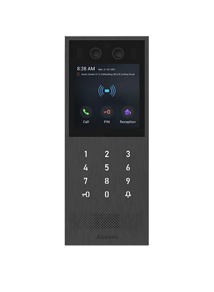 Akuvox X912S vandal-resistant apartment building intercom door station