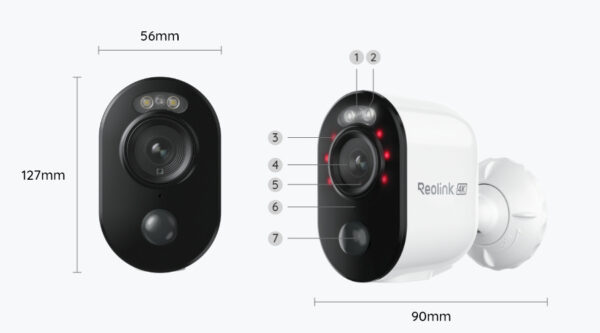 Reolink Argus 3 Ultra – Älykäs 4K erillinen akku-/aurinkokamera kaksitaajuus Wi-Filillä