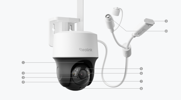 Reolink Go PT S Lite – 2K 4MP 4G LTE Pan-Tilt akkukäyttöinen kamera sisäänrakennetulla SIM-kortilla