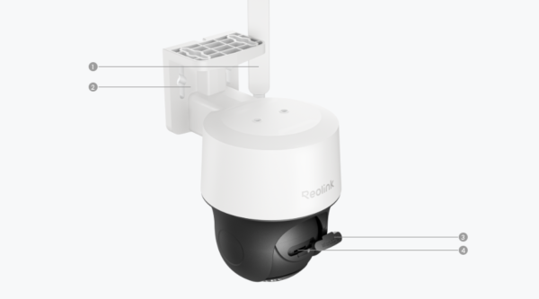 Reolink Go PT S Lite – 2K 4MP 4G LTE Pan-Tilt akkukäyttöinen kamera sisäänrakennetulla SIM-kortilla