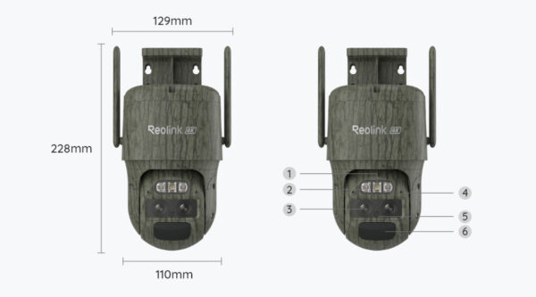 Reolink TrackMix LTE-C – 4K 4G LTE -akku-ohjattu kamera kaksoislinssillä ja automaattisella zoomiseurannalla