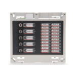 C-TEC Z45, 20 tsooni LED indikaator moodul + võtmega keeratavate switchidega ja vahetatavate nime siltidega