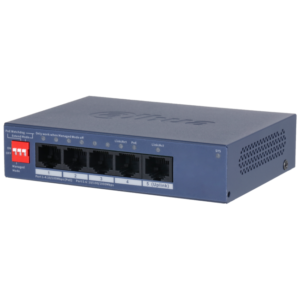 Dahua CS4005-4ET1GT-36 DoLynk Care manageeritav PoE switch 36W • 4*Mbps PoE + 1*Gbps uplink