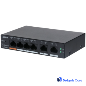 Dahua CS4006-4ET-60 DoLynk Care manageeritav switch • 4*Mbps PoE + 2*Gbps • 60W