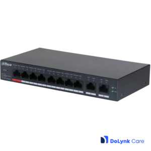 Dahua CS4010-8ET-110 DoLynk Care manageeritav switch • 8*PoE + 2*Gbps • 110W