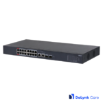 Dahua CS4218-16ET-135 DoLynk Care manageeritav switch • 16*10/100Mbps PoE + 2*Gbps combo • 135W