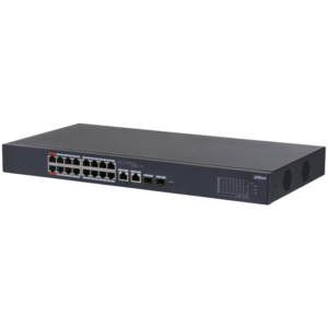 Dahua CS4218-16ET-190 DoLynk Care manageeritav switch • 16*10/100Mbps PoE + 2*Gbps combo • 190W