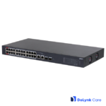 Dahua CS4226-24ET-240 DoLynk Care manageeritav switch • 24*10/100 Mbps PoE + 2*Gbps combo • 240W
