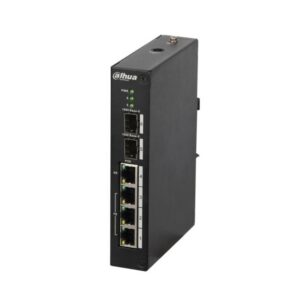 Dahua mittemanageeritav switch • PoE 3*100Mbps + Hi-PoE 1*1000Mbps + 2*1000Mbps Base-X • 96W