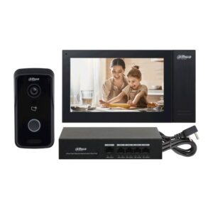 Dahua IP video-fono uksetelefoni komplekt (monitor + switch + kaameramoodul)