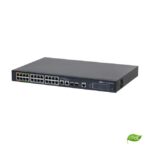 Dahua LR2226-24ET-360-V2 manageeritav ePoE switch • PoE 24*100Mbps (1-8 ePoE) + 2*1000Mbps Combo