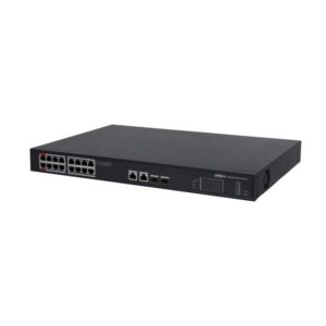 Dahua PFS3220-16GT-240-V2 mittemanageeritav switch • PoE 16*Gbps + 2 uplink + 2 SFP porti 240W