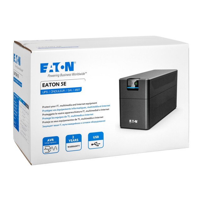 Eaton 5E1200UD USB DIN Line Interactive(AVR) UPS 1200VA (660W), 4 Schuko pesa DIN/IT - Image 4