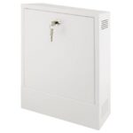 Metallist kaitsekast AWO528W • 430x320x80mm lukustatava uksega • 2*tamper • Pulsar