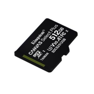 Kingston SDCS2/512GB 512GB microSD mälukaart • Canvas Select Plus Consumer microSD seeria 100/85MB/s
