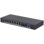 Dahua SG4010P-2F manageeritav Gigabit switch • 8*10/100/1000Mbps PoE + 2*Gbps SFP • 110W