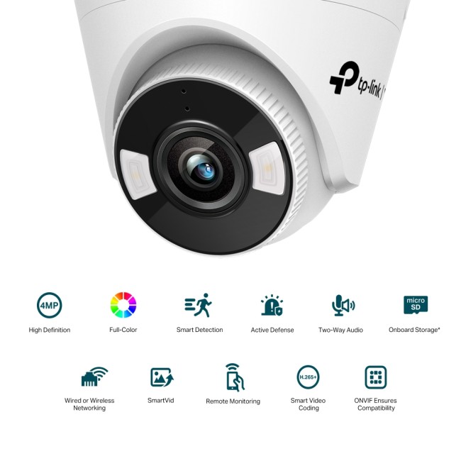 TP-Link VIGI C440-W 4MP IP Wi-Fi kerakaamera • Full Color Dual-Led 30m 4mm(79°) Mic 2.4GHz 2 TP-Link VIGI C440-W 4MP IP Wi-Fi kerakaamera • Full Color Dual-Led 30m 4mm(79°) Mic 2.4GHz - Image 2