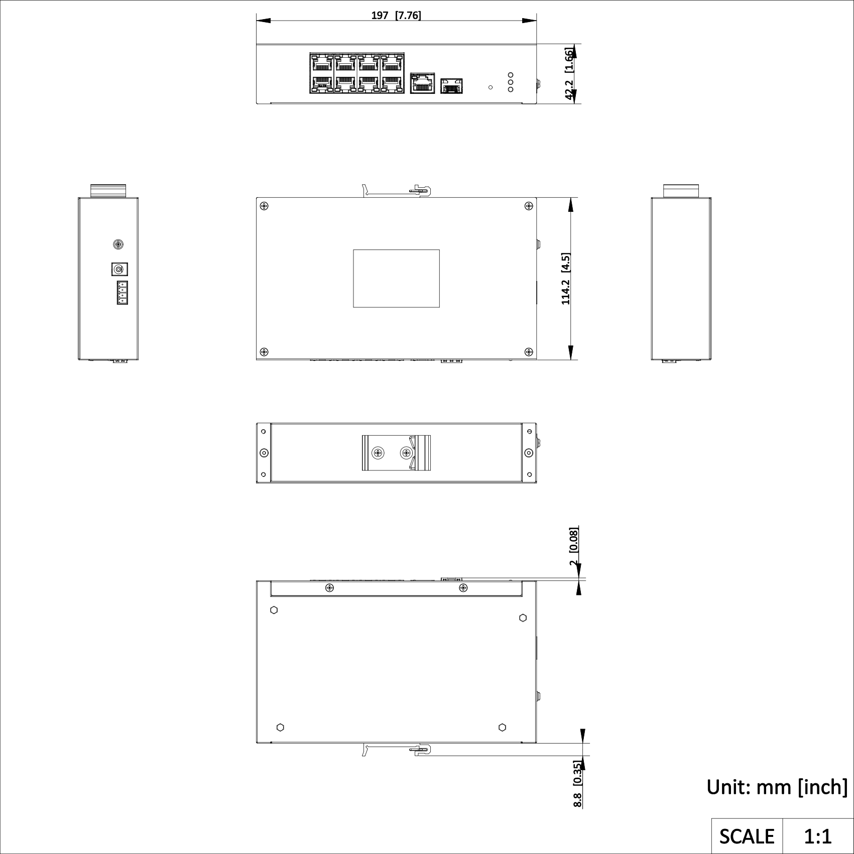 Switch DS-3T1310P-SI/HS 8-porti 10/100Mbps PoE 3 Switch DS-3T1310P-SI/HS 8-porti 10/100Mbps PoE - Image 3