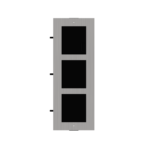 Raam fonole DS-KD-ACF3/S 3-ne alustoos roostevaba