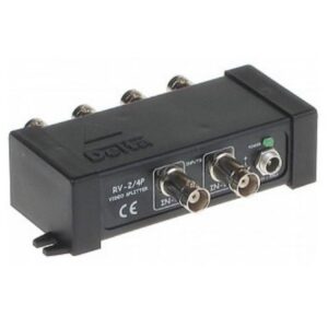 Video splitter (distribuutorvõimendi) analoogvideo 2 in, 4 out, 12V Delta