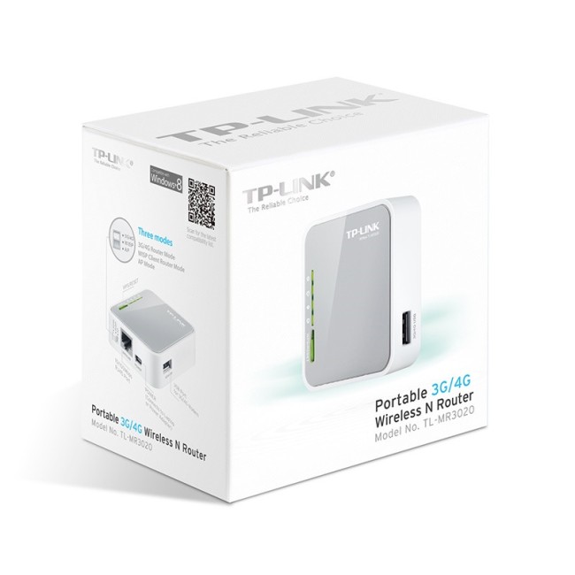 TP-Link TL-MR3020 3G/4G Wireless Portable ruuter 150Mbps 3 TP-Link TL-MR3020 3G/4G Wireless Portable ruuter 150Mbps - Image 3