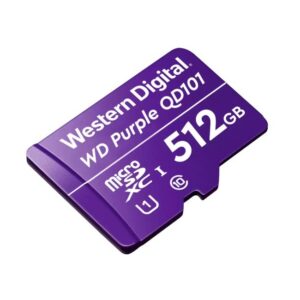 Western Digital Purple QD101 WDD512G1P0C 512GB microSD mälukaart spetsiaalselt turvakaameratele