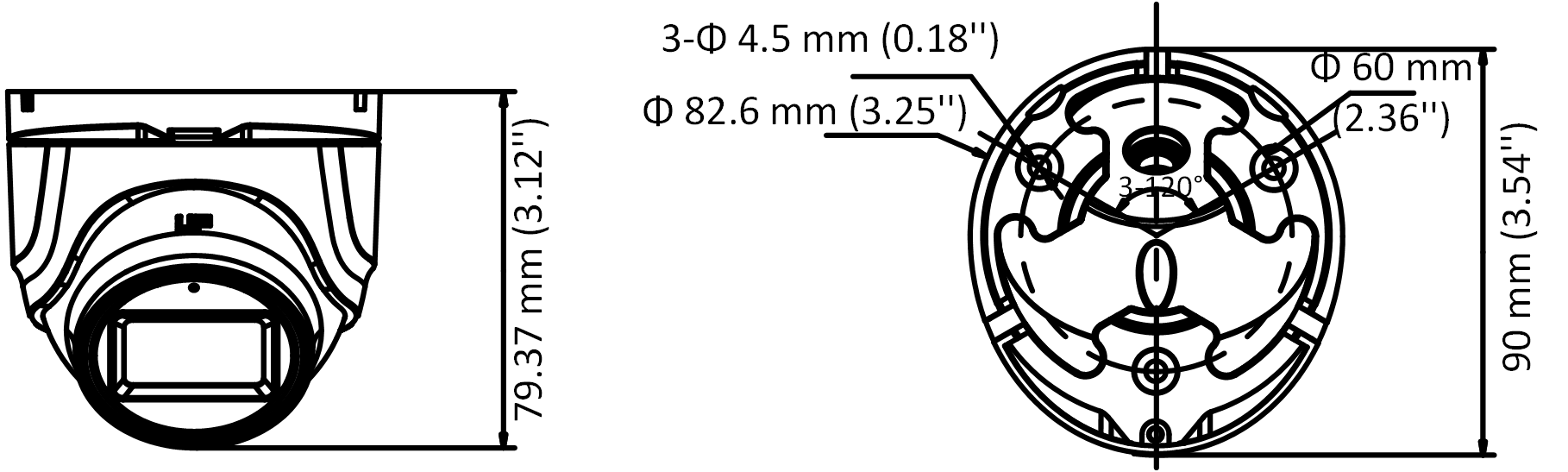 Analoog kaamera DS-2CE76H0T-ITMFS(2.8mm) kuppel valge 3 Analoog kaamera DS-2CE76H0T-ITMFS(2.8mm) kuppel valge - Image 3