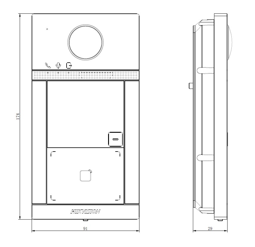 Kutsepaneel DS-KV8113-WME1(B) 2MP 1-kanal 3 Kutsepaneel DS-KV8113-WME1(B) 2MP 1-kanal - Image 3