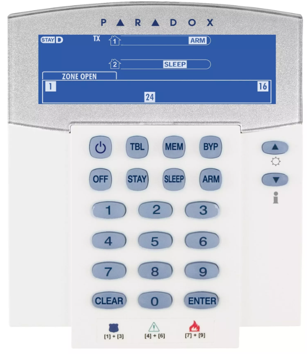 Klaviatuur K38 LCD juhtmevaba 32-tsooni 1 Klaviatuur K38 LCD juhtmevaba 32-tsooni