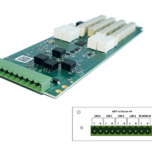 4 kõlariliini väljundkaart ABT-XCTRLINE-44 EN54
