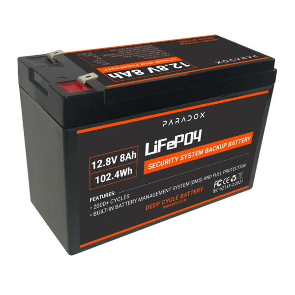 Paradox LiFePO4 Battery 12.8V 8Ah