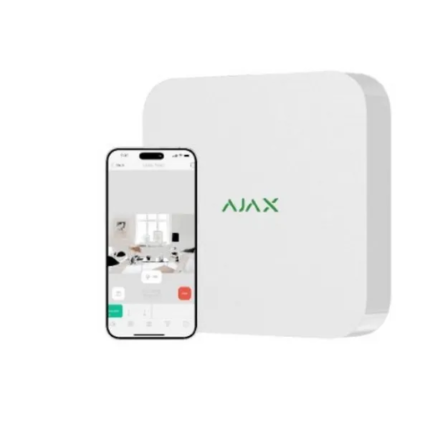 Ajax NVR 8-kanavainen verkkotallentin, valkoinen