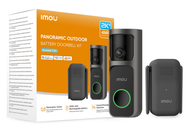 IMOU Doorbell 3 Kit Langaton videokello 360° näkymällä