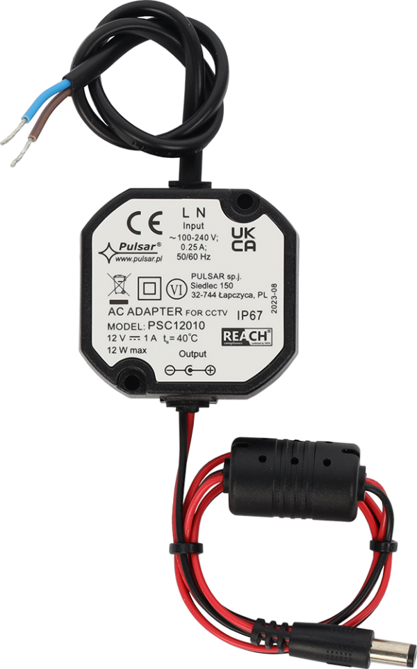 Pulsar PSC12010 12V 1A IP67 Power Supply