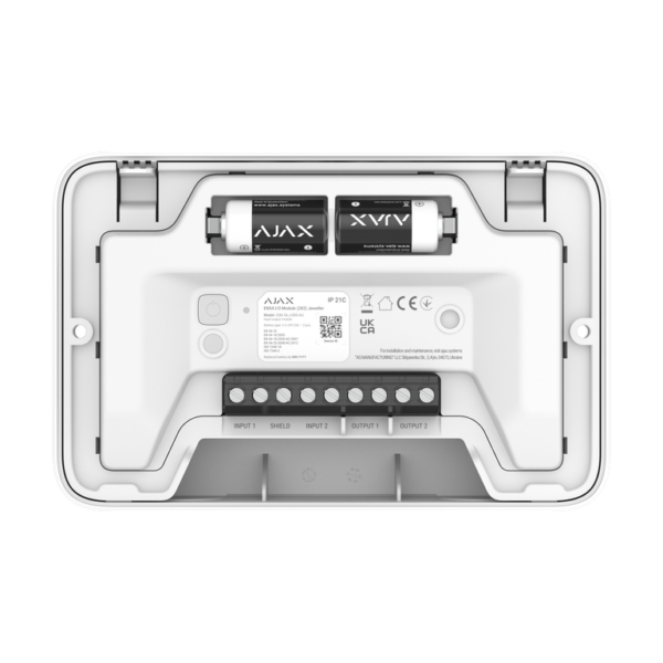 Ajax EN54 I/O Module 2X2 Jeweller Wireless Module, White