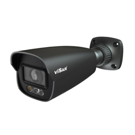 Visar VSC IPT6BL-ALMZD 6MP IP Bullet Camera, 2.8–12mm, Dual Light, Black