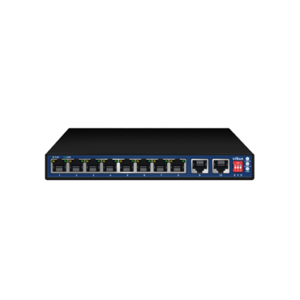 VSS W08GPOE2 8-Port Gigabit PoE Switch with 2 Gigabit Uplink Ports