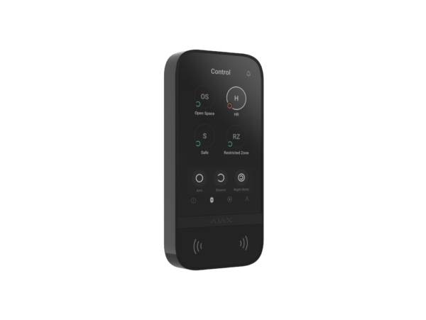 Ajax KeyPad TouchScreen juhtmeta klahvistik, must