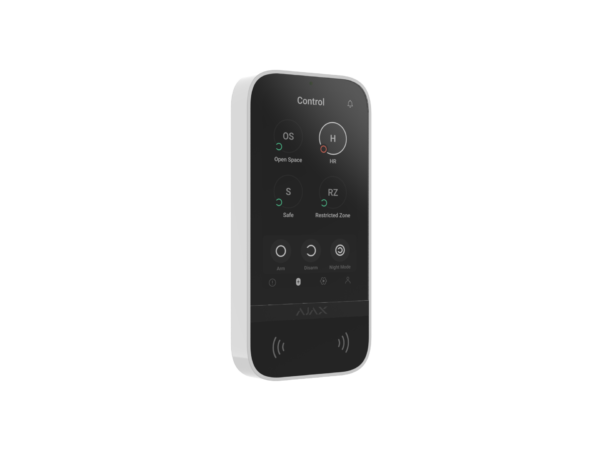Ajax KeyPad TouchScreen juhtpaneel, valge