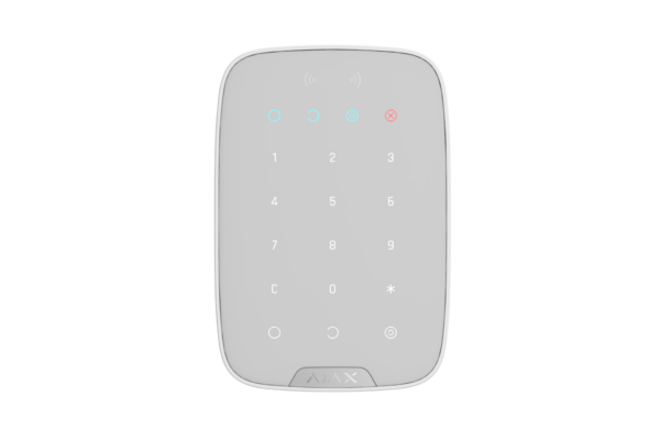 Ajax KeyPad Plus Wireless Keypad, White