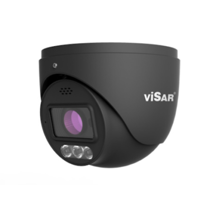 Visar VSC IPT4VD-ALF28D 4MP IP Dome Camera, 2.8mm, Dual Light, Black