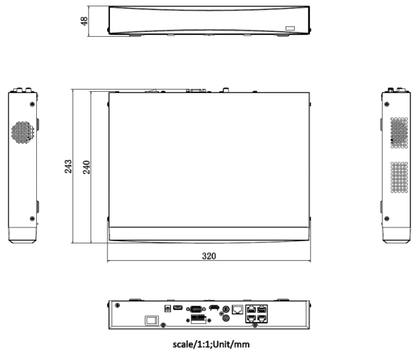 Hikvision DS-7604NXI-K1/4P(D) 4 kanaliga IP POE Recorder