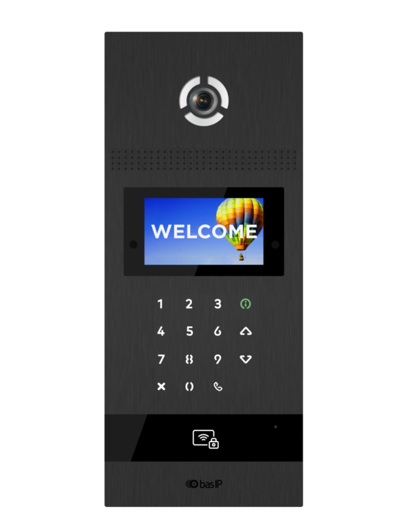 AA-12FBI Intercom Entry Panel with Face Recognition, Black, BAS-IP