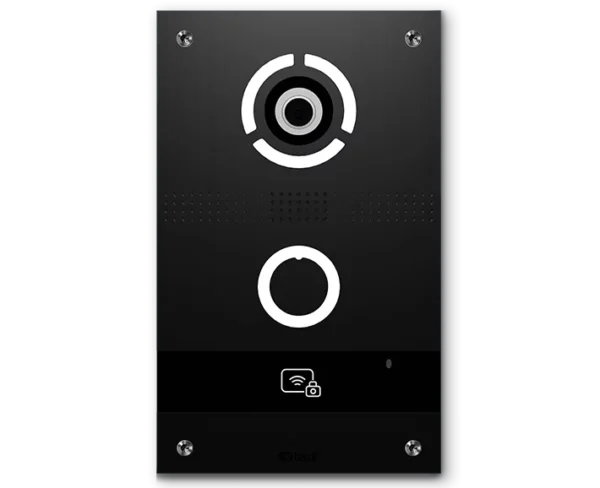 AV-08FBL Intercom Entry Panel with Face Recognition, Black, BAS-IP