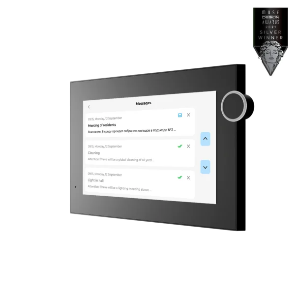 AZ-07LL Intercom Indoor Monitor, Black, Linux, BAS-IP
