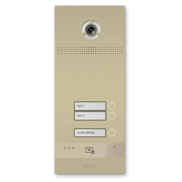 BI-02FBI Intercom Entry Panel kahe nupuga, Black, BAS-IP