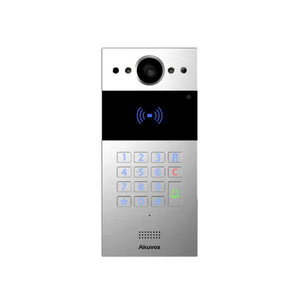 Akuvox R20K Apartment Building Intercom Entry Panel, Silver