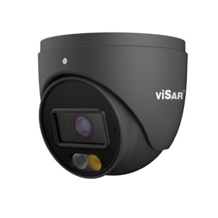 Visar VSC IPT8VDs4cF28D IP Turret Camera 8MP, 2.8mm, Dual Light, Black