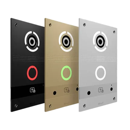 AV-08FBL Intercom Entry Panel with Face Recognition, Black, BAS-IP