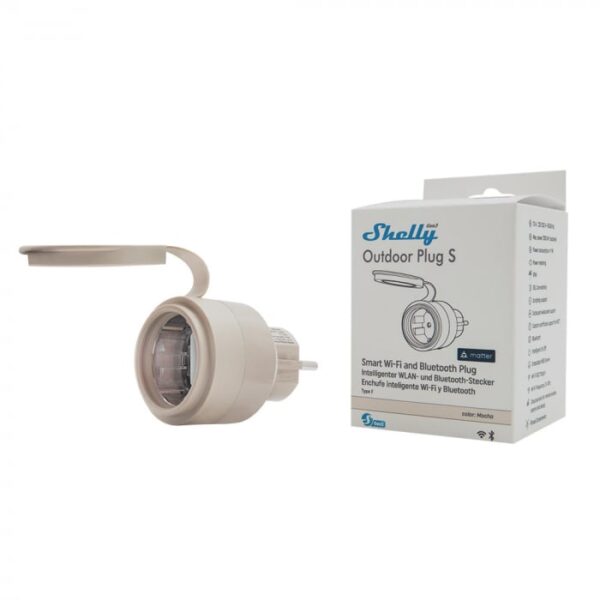 Shelly Outdoor Plug S Gen3 – for Outdoor Use Smart Plug